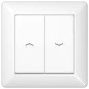 Jung AS range volle afdekplaat + schakelwippen as500 tweedelige wip wit RAL 9016 AS590-5PWW