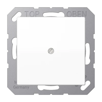 Jung AS range Centraalplaat + kabel-invoerplaat Leidinguitvoer Basiselement met centrale afdekplaat Zonder label wit AS590AWW