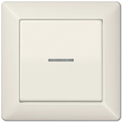 Jung AS range volle afdekplaat + schakelwip controleschakelaar as500 enkele wip wit RAL 1013 AS590KO5