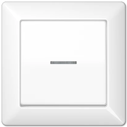 Jung AS range volle afdekplaat + schakelwip controleschakelaar as500 enkele wip wit RAL 9016 AS590KO5WW