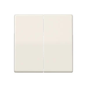 Jung AS range centraalplaat + schakelwippen en wissel as500 tweedelige wip wit RAL 1013 AS591-5