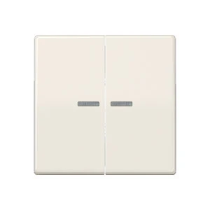 Jung AS range centraalplaat + schakelwip seriecontroleschakelaar tweedelige wip wit RAL 1013 AS591-5KO5BF