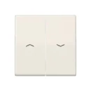 Jung AS range centraalplaat + schakelwippen as500 tweedelige wip wit RAL 1013 AS591-5P