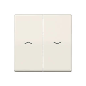 Jung AS range centraalplaat + schakelwippen as500 tweedelige wip wit RAL 1013 AS591-5P