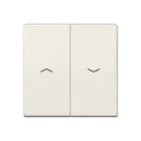 Jung AS range centraalplaat + schakelwippen as500 tweedelige wip wit RAL 1013 AS591-5P