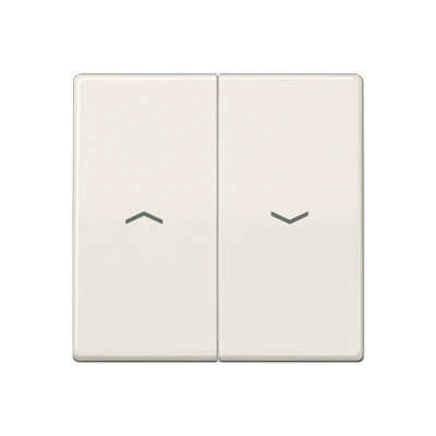 Jung AS range centraalplaat + schakelwippen as500 tweedelige wip wit RAL 1013 AS591-5P