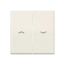 Jung AS range Centraalplaat + schakelwip tweedelige wip wit RAL 1013 AS591-5PBF