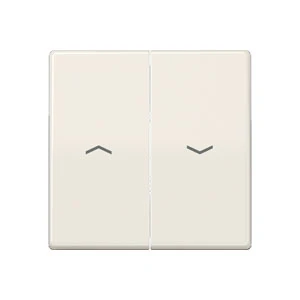 Jung AS range Centraalplaat + schakelwip tweedelige wip wit RAL 1013 AS591-5PBF