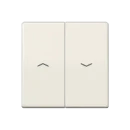 Jung AS range Centraalplaat + schakelwip tweedelige wip wit RAL 1013 AS591-5PBF