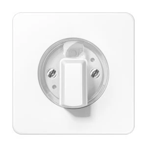Jung CD range centraalplaat + knop voor timers cd500 draaiknop wit RAL 9016 CD1541WW