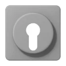 Jung CD range centraalplaat sleutelschakelaar cd500 sleutel grijs RAL 7038 CD528GR