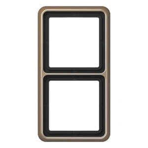 Jung CD range afdekraam cd500 2-voudig Horizontaal en verticaal Brons IP2X CD582GB