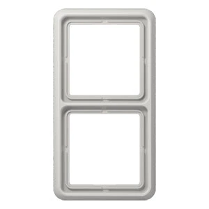 Jung CD range afdekraam cd500 2-voudig Horizontaal en verticaal Grijs RAL 7035 IP21 CD582WULG