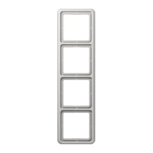 Jung CD range afdekraam cd500 4-voudig Horizontaal en verticaal Grijs RAL 7035 IP21 CD584WULG