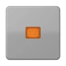 Jung CD range bedieningselement + inzetstukje cd500 enkele wip grijs RAL 7038 CD590KOGR