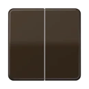 Jung CD range schakelwip serieschakelaar cd500 tweedelige wip bruin RAL 8022 CD595BR