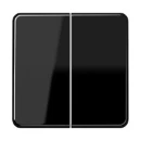 Jung CD range schakelwip serieschakelaar cd500 tweedelige wip zwart RAL 9005 CD595SW