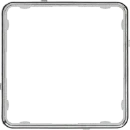 Jung CD range Applicatie-raam Kunststof chroom CDP81GCR