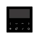 Jung AS/A range display radio bluetooth DAB+ FM ontvanger zwart DABABT-DISPSW