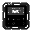 Jung AS/A range smartradio a500 DAB+ FM ontvanger zwart DABASW