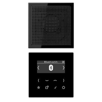 Jung LS range smartradio mono & bluetooth ls990 DAB+ FM ontvanger zwart DABLS1BTSW