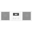 Jung LS range smartradio stereo ls990 alpine wit DAB+ FM ontvanger wit DABLS2WW