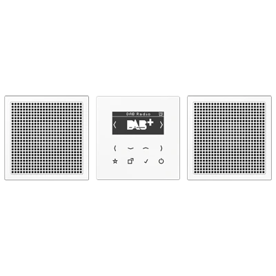 Jung LS range smartradio stereo ls990 alpine wit DAB+ FM ontvanger wit DABLS2WW