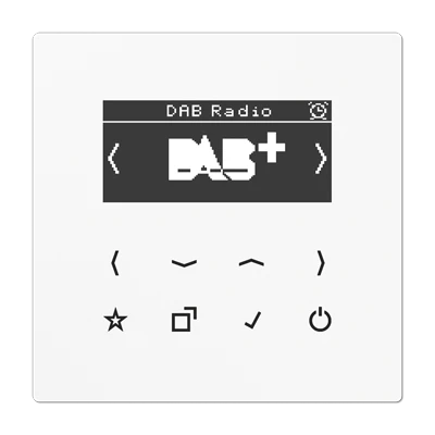 Jung LS range smartradio ls990 alpine wit DAB+ FM ontvanger wit DABLSWW