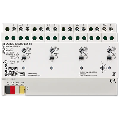 Jung NaV universele dimmer 4-kanaal DIN-rail FMUD420250REG