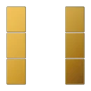 Jung LS range tasterset compleet knx driedelige drukker goud GO2503TSA