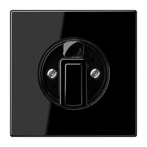 Jung LS range Centraalplaat LS990 draaiknop zwart RAL 9005 LS1941SW