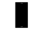 Jung LS range tastafdekking knx enkele drukker zwart RAL 9005 LS402TSAPSW