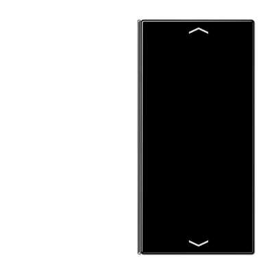 Jung LS range tastafdekking knx enkele drukker zwart RAL 9005 LS402TSAPSW