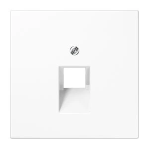 Jung LS range centraalplaat ls990 UAE/IAE 1 connector Zonder label wit LS969-1UAWW