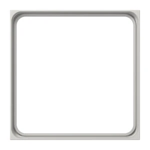 Jung LS range tussenraam ls990 montage cd500 70.5x8.2x70.5mm grijs RAL 7035 LS981ZLG