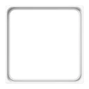 Jung LS range tussenraam ls990 montage cd500 70.5x8.2x70.5mm wit RAL 9016 LS981ZWW