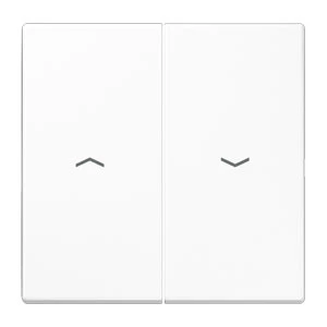 Jung LS range bedieningselement toets ls990 tweedelige wip wit RAL 9016 LS995PWW