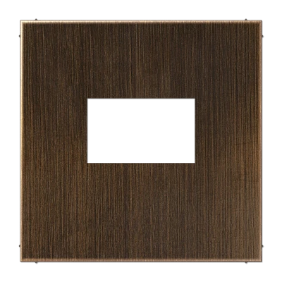 Jung LS range Afdekking USB-laadcontactdoos centraalplaat messing RAL 8014 ME1969USBAT