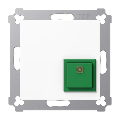 Jung AS range Miva uitschakelknop 55x55mm wit IP20 NRSAS0834ATWW