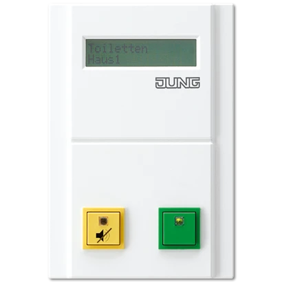 Jung miva dienstkamer terminal 20 oproepen signaleringsset 100x148mm wit NRSDZT20WW