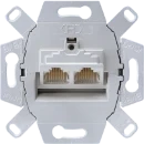 Jung Aansluitdoos 2x8-polig Cat6 Basiselement 2 connectoren UAE8-8UPOK6