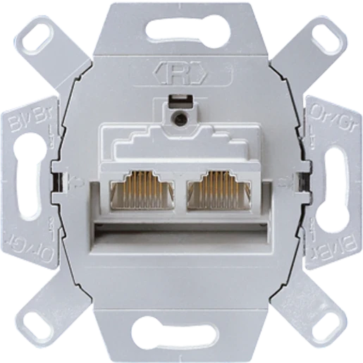 Jung Aansluitdoos 2x8-polig Cat6 Basiselement 2 connectoren UAE8-8UPOK6