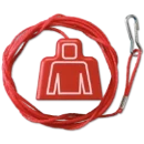 Jung NaV Bedieningselement trekkoord rood RAL 3003 ZS-34KO5S