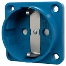 Mennekes Schuko wandcontactdoos inbouw a ki 50 x 50 mm 230V 16A IP20 blauw 11561