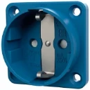 Mennekes Schuko wandcontactdoos inbouw a ki 50 x 50 mm 230V 16A IP20 blauw 11581