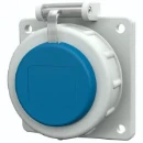 Mennekes Schuko inbouwcontactdoos 75 x 75 mm 230V 16A IP68 blauw 17022
