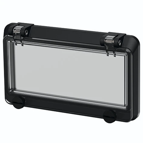 Mennekes Venster voor 8 modules volledig zwart