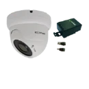 Comelit VANDALDOME KLEUR CAMERA 4-9MM coax aluminium Opbouw montage wit 406005