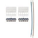 ABB Hafonorm Aansluitblok + bedrading 1-fase Blauw/zwart Huls 4mm² 265mm 1SPF007929F0160