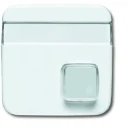 ABB Busch-Jaeger Reflex SI Infoline infoline centraalplaat impulsdrukker aan / uit enkele drukker wit RAL 9010 2CKA001582A0345